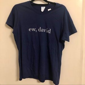 Schitt’s Creek Ew, David Navy T-Shirt